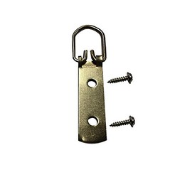 40KG Set of 4 Heavy Duty 2 Hole Strap Hangers with Screws Hook D Ring Hook Frame Picture Hanging