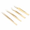 Eyelash Extension Tweezers Set Professional Stainless Steel Durable Lash Tweezers
