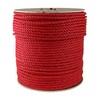 ATERET Twisted 3-Strand Red Polypropylene Rope Monofilament I 3/8" x