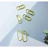 50 Count Metal Mini Paper Clips 3/5 Inch Nickelage Finishes