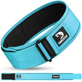 DMoose Auto Locking Squat Belt for Women and Men, Provides Lumbar Support & Stability 4" Nylon Deadlifting Belt with Adjustable Buckle, Mens Weight Lifting Belt