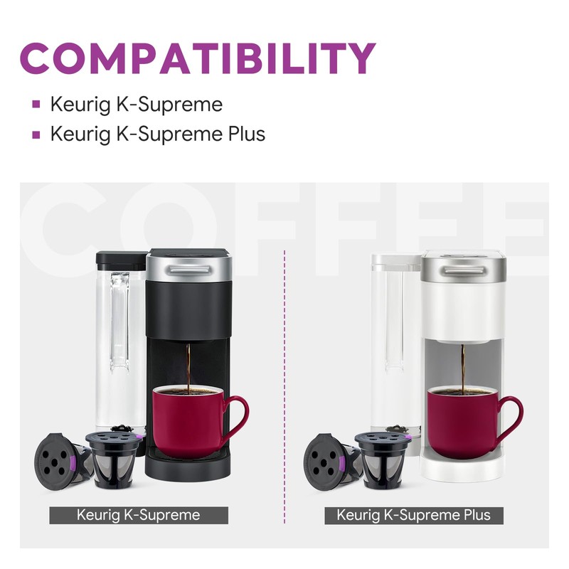 Pack of 6 Reusable K Cups Compatible for K eurig