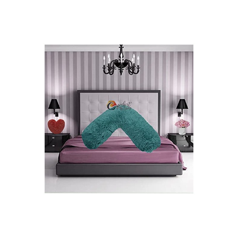 Comfort Collections V Shaped Teddy Cuddles V Pillow Case Soft