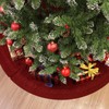 WBHome Christmas Tree Skirt, 52 inch Cable Knit Knitted Thick