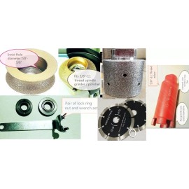 Roxx Tools 2" Full Bullnose Router Bit 1" core bit grinding drum blade concrete granite