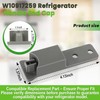 W10917259 Refrigerator Door Handle End Cap 2-Pack, Compatible with Whirlpool