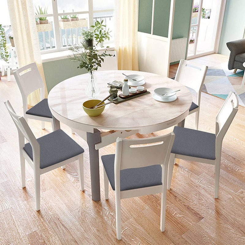 SearchI Seat Covers for Dining Chairs, 4 Pack Stretchable Removable