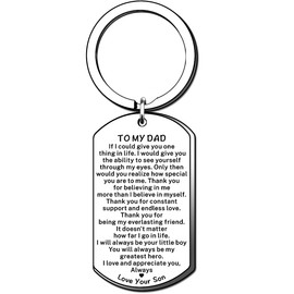 TTOVEN Gifts for Dad Fahter's Day Gifts Dad Keyring Dad Birthday Gifts from Son