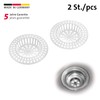 Westmark 2 Abfluss-Siebe/Ausgussfilter, ø 7 cm, Rund, Kunststoff, Weiß, 52072270