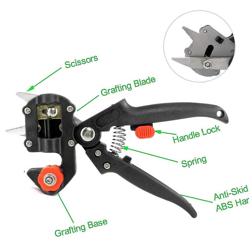 Garden Grafting Tool Pruner Kits, 2 in 1 Pruning Tools