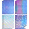 60 Sheets Printable Holographic Laminate Sheets Vinyl Sticker Paper Printable
