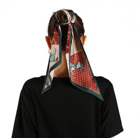 la ceida Skinny Silk Like Hair Scarf for Women Head Wrap Ribbon Handbag Neck Satin Scarves Gift Packed