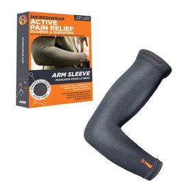 Incrediwear Arm Sleeve – Arm Sleeves For Men and Women to Help with Muscle Pain Relief and Muscle Recovery Perfect for Baseball, Basketball, Football, Cycling and Working Out (Charcoal, Small/Medium)