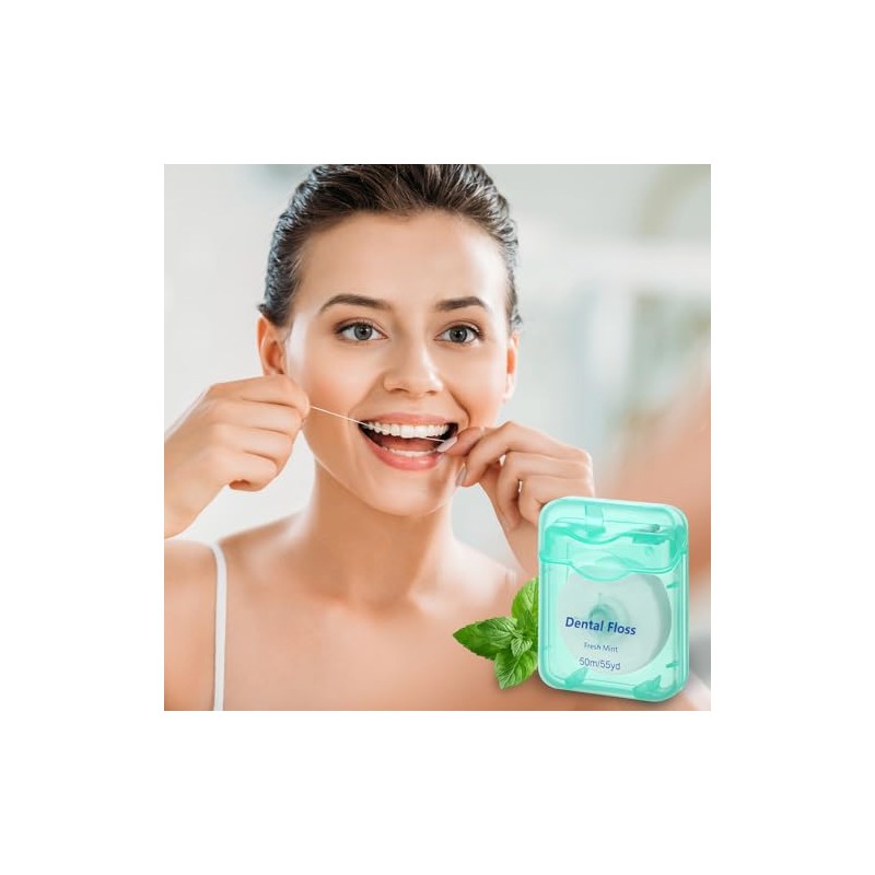 Mimorou Hilo Dental Con Sabor A Menta (Paquete De 96