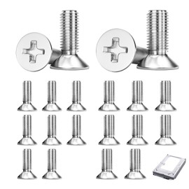 Kasoud Stainless Steel Brake Disc Screw, 10PCS M3.5 and 10PCS M4.0, Automotive Brake DiscScrews, Door Latch Keep GrubScrews, Phillips CrossScrew, Window HandleScrews, 304 Stainless Steel (Phillip)