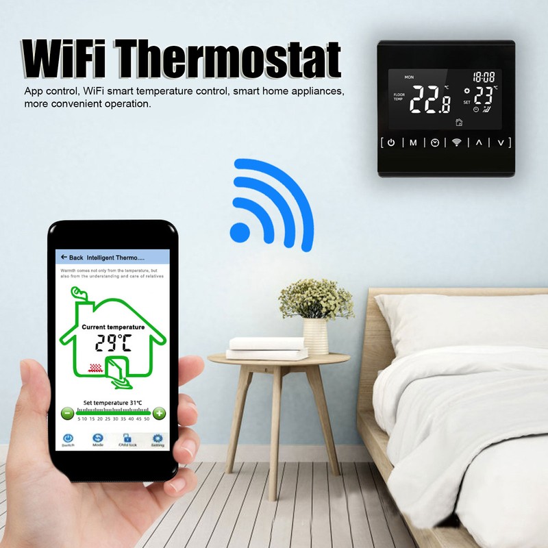 Intelligent Temperature Controller WiFi Electric Heating Thermostat for Floor Heating