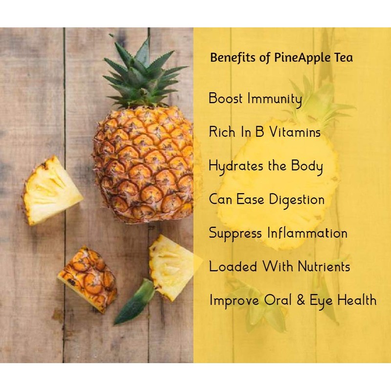 Tea4U Pineapple Black Tea Bags - Original Ceylon Tea