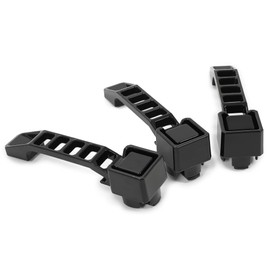 HECASA Exterior Door Handle Tailgate Handle Compatible with 2007-2018 Jeep Wrangler JK/JKU Aluminum Powder Coated Heavy Duty Post-Modern Mechanical Style 3Pcs