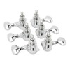 1:18 Gear Ratio Guitar Tuners Knob Enclosed Robust Silver Electric
