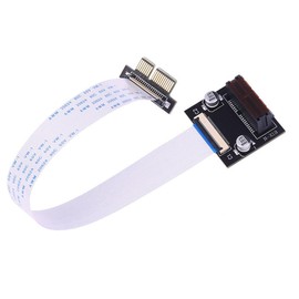 chenyang PCI-E X1 Extension Adapter PCI Express X1 Low Profile Angled Riser Card Extender Relocate Adapter