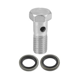 A ABSOPRO Car Brake Line Adapter 1.18 Inch Length M10 x 1.5 Hollow Screw