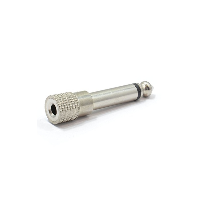 kenable Metal 3.5mm Stereo Socket to 6.35mm Mono Jack Plug