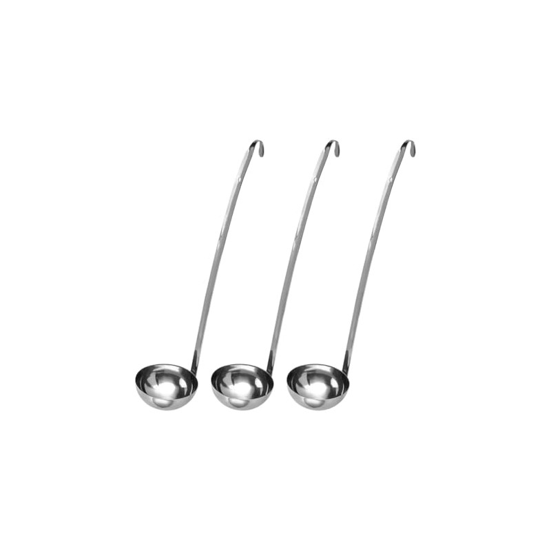 FSSTUD 3 Pcs 1 oz Stainless Steel Cooking Ladles Long