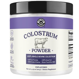 Left Coast Performance Colostrum Powder – USA Sourced Bovine Colostrum For Humans for Immune Support, Gut Health, Muscle Recovery - Single Ingredient, No Additives, Grass Fed, Non-GMO Colostrum Supplement For Women And Men