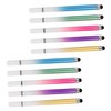 Mipcase 10pcs Macaron Gradient Dual Head Stylus Pen for Touchscreens