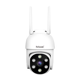 Cámara de Seguridad HD 1080P,Cámara de Seguridad WiFi Exteriores/ Interior,Audio Bidireccional,IP66 a Prueba de Agua,Visión Nocturna,Detección de Movimiento, Pan/Tilt 360 °PTZ, Com con iOS y Android