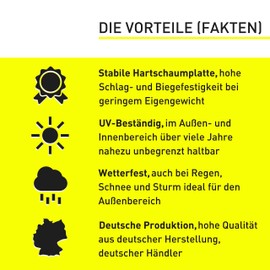 Caution Dog Sign (30 x 20 cm Plastic) - Dog Signs - Warning of the Dog Signs - Dog Sign Weatherproof - Dog Warning Signs - Warning Biting Dog (Neon Yellow) - Shepherd Dog