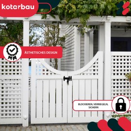 KOTARBAU® Torriegel Garagentorriegel 150 mm pulverbeschichteter Stahl Türriegel Gartentor Schloss Schlossriegel Garagentor Schloss Riegelschloss Schieberiegel Bolzenriegel Torscharniere