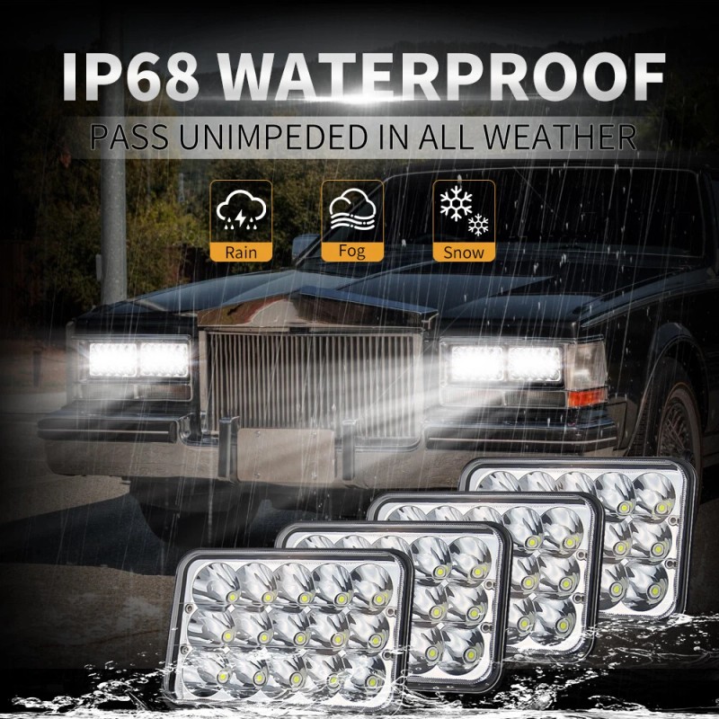 mayello 6PCS For 1987-1988 V1500 V2500 Suburban V3500 4X6 LED