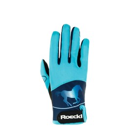 Roeckl Sports Kansas Kids Summer Riding Gloves, Turquoise 6