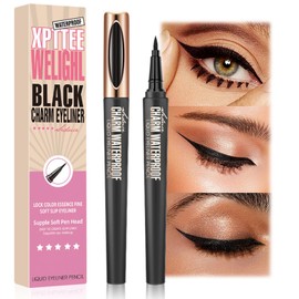 Waterproof Magic Eyeliner - Black, Long-Lasting, Sweat & Smudge-proof, Super Slim Gel Pen, Professional Eye Makeup Tool