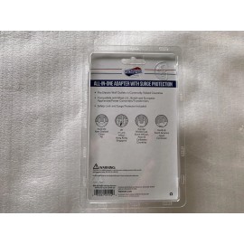 American Tourister All-in-One Adapter with Surge Protection