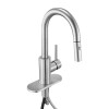 VEVOR Single Handle Sink Faucet Brushed Nickel Pull-Down Kitchen Sink