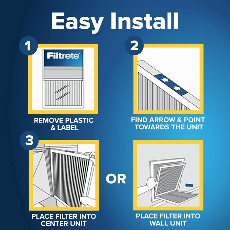 Filtrete 14x14x1 AC Furnace Air Filter, MERV 13, MPR 1900,