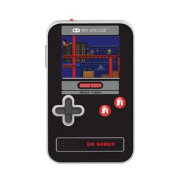 My Arcade Go Gamer Classic-RED: Portable Electronic Game Console with 300 Games, Full Color 2.5" Screen-Fun for The Whole Family (DGUN-3909)