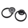 Aifeier ET Single Hole Metal Drop Ring Knobs Black Drawer