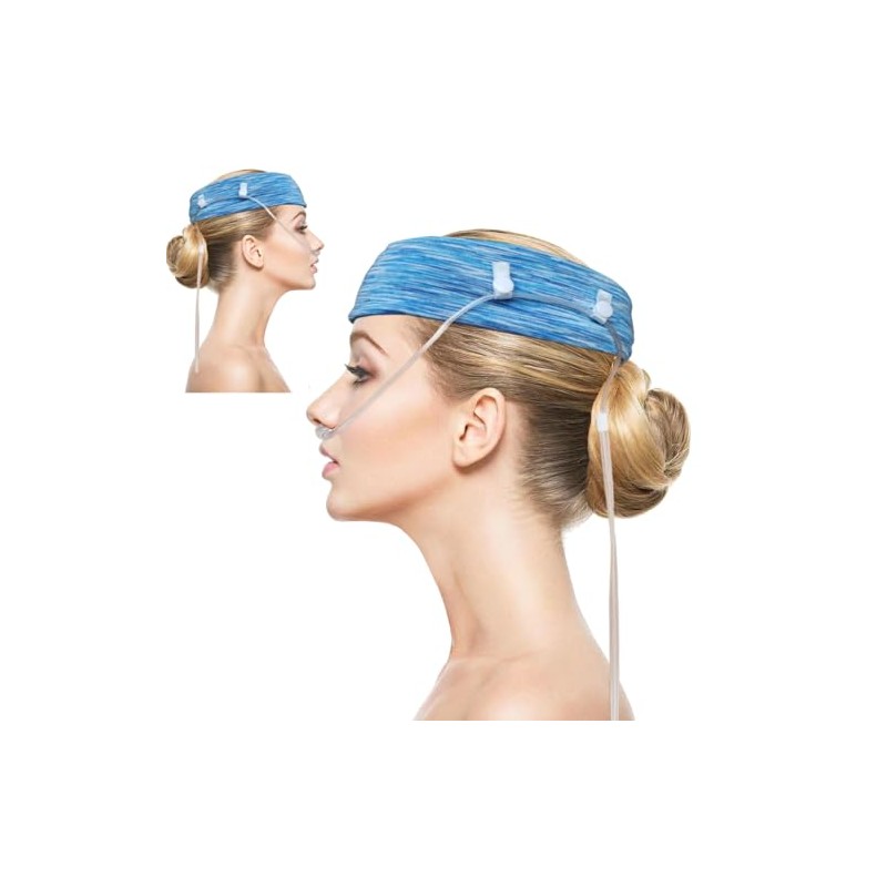 Comfort Oxygen Nasal Cannula Headband, Oxygen Nasal Cannula Hairband，Elastic Oxygen