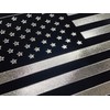 Engraved American USA US Flag Car Tag Diamond Etched on