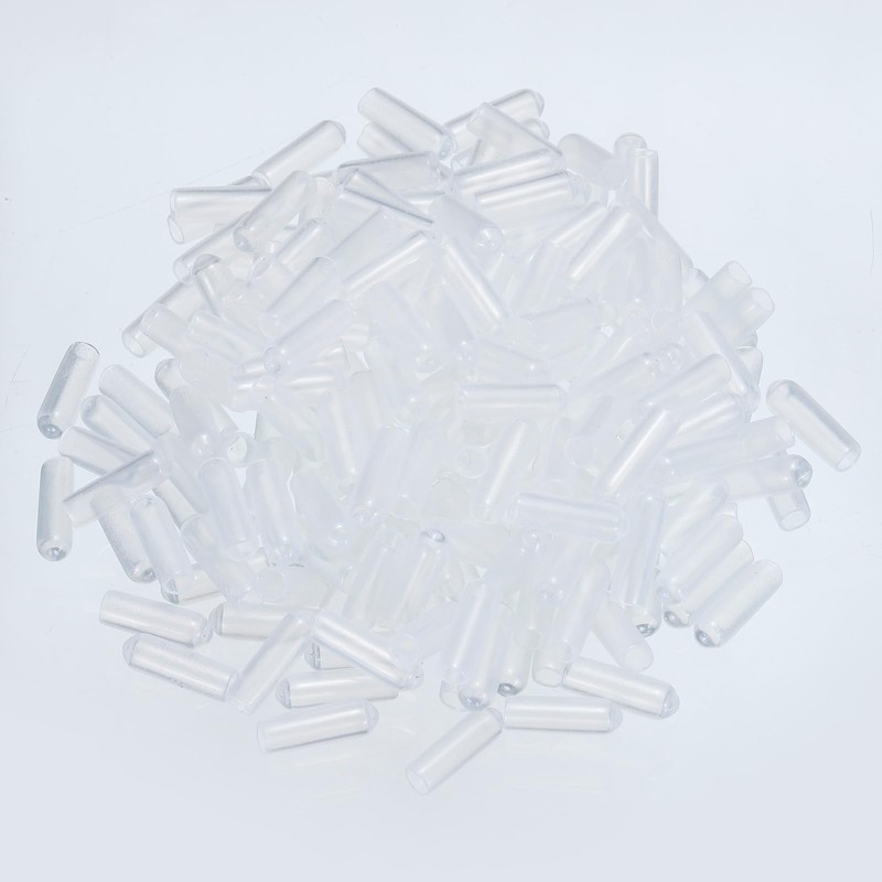 sourcing map 200pcs Rubber End Caps 4mm ID Vinyl PVC