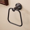 WOLIBEER Bronze Hand Towel Ring, Bath Towel Holder Oil Rubbed,