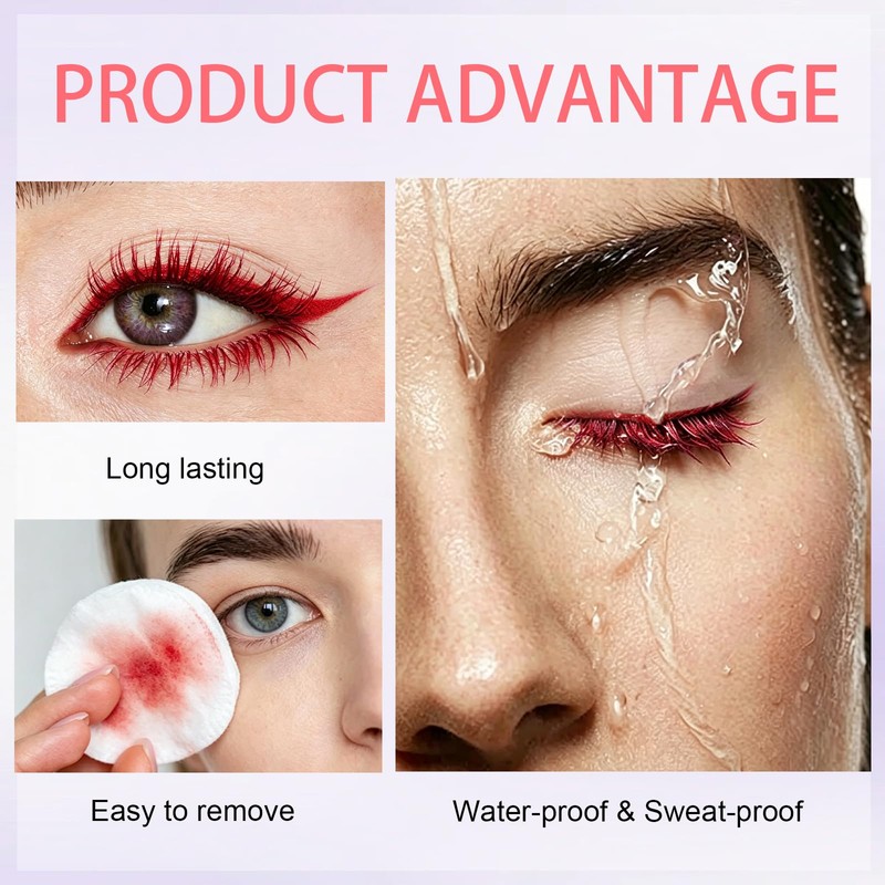 Red 5D Volume Length Mascara and High Pigmented Eyeliner Kit