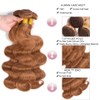 Light Brown Body Wave Human Hair Bundles Color 30 Brown