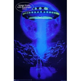 Space Road - by Jonathan Gay - Laminated - Non-Flocked Blacklight Poster - 24.5" x 36.5"