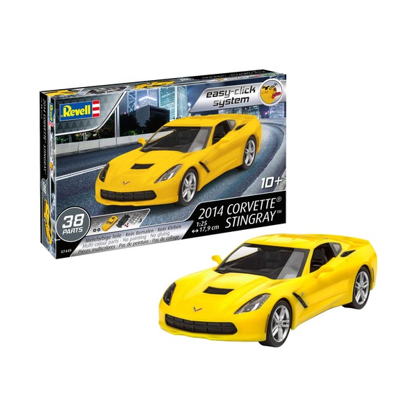 Revell 07449 7449 07049 7049 1:25 2014 Corvette Stingray (Easy-Click)