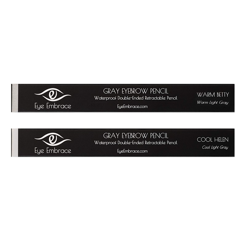 Eye Embrace Light Gray Eyebrow Pencils: Warm Betty & Cool