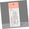 FOMIYES 2 Sets Professional Eyebrow Trimmer Scissors Stainless Steel Brow